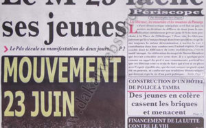 A la Une du Journal L'Office du 28 Novembre