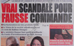 A la Une du Journal Le Quotidien du 28 Novembre