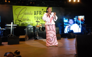 L'artiste Mawa Traoré sur scène dans le cadre de Coumba Gawlo African Tour Abidjan