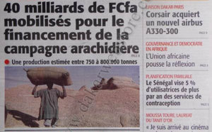 A la Une du Journal Le Soleil du 29 Novembre