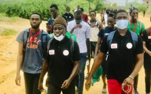 L’étudiant évacué va mieux, les autres poursuivent la marche vers Dakar