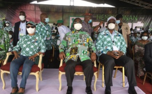 Côte d'Ivoire - Bédié investi, montre son programme et attaque Ouattara