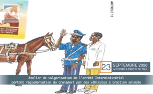 Atelier de vulgarisation de l'arrêté interministériel portant réglementation du transport par des véhicules à traction animale