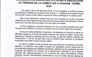 Le tribunal des référés autorise la poursuite des travaux à la Cité Comico: la décision d’expulsion des occupants irréguliers est tombée
