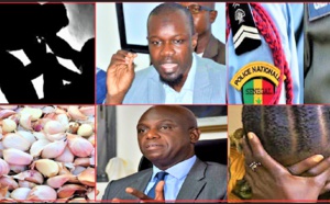 VIDEO - 3 militaires arrêté pour vol de 70kg de « ladj »; Ousmane Sonko tacle Mansour Faye; Tentative de viol sur mineur...