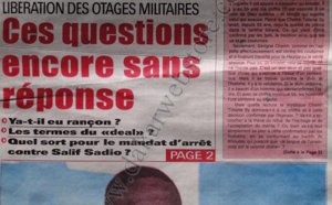 A la Une du Journal Walfadjri du Vendredi 14 Décembre 2012