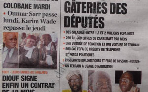 A la Une du Journal L'Observateur du Samedi 15 Décembre 2012