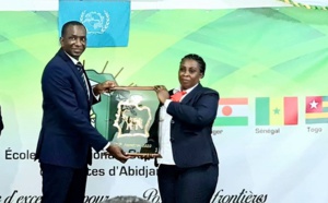 Visite de travail à Abidjan: Abdoul Ly, DG de l’ARTP, honoré et également parrain de la « promotion 2020 » de l'EMSP