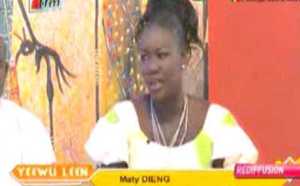 Maty Dieng sur le plateau de "Yéwouleen" 