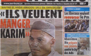 A la Une du Journal La Tribune du Vendredi 21 décembre 2012