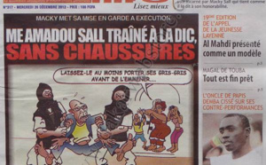 A la Une du Journal Direct Info du mercredi 26 décembre 2012
