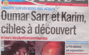A la Une du Journal Enquête du mercredi 26 décembre 2012