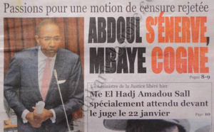 A la Une du Journal Le Quotidien du jeudi 27 décembre 2012