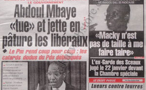 A la Une du Journal Le Populaire du jeudi 27 décembre 2012