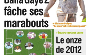 A la Une du Journal Tout Le Sport du vendredi 28 décembre 2012