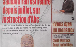 A la Une du Journal Rewmi du Samedi 29 décembre 2012