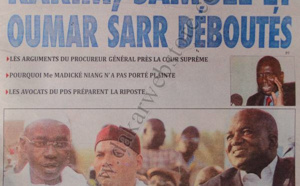 A la Une du Journal L'As du Samedi 29 décembre 2012