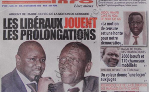 A la Une du Journal Direct Info du Samedi 29 décembre 2012