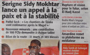 A la Une du Journal Le Soleil du jeudi 03 janvier 2013
