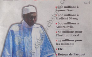 A la Une du Journal Le Quotidien du Samedi 05 janvier 2013
