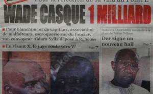 A la Une du Journal Le Quotidien du mardi 08 janvier 2013