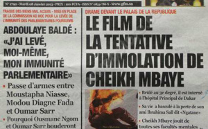 A la Une du Journal L'Observateur du mardi 08 janvier 2013