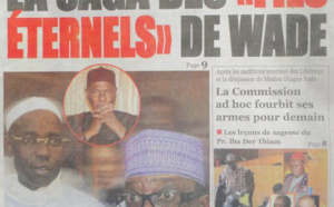 A la Une du Journal Le Quotidien du mercredi 09 janvier 2013
