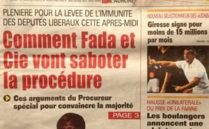 A la Une du Journal Walfadjri du jeudi 10 janvier 2013 