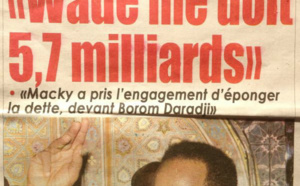 A la Une du Journal Rewmi du jeudi 10 janvier 2013