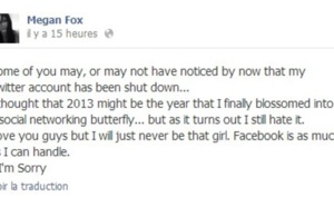Megan Fox quitte Twitter