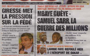 A la Une du Journal Stades du Samedi 12 janvier 2013