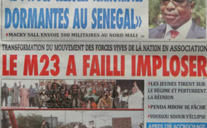 A la Une du Journal L'As du lundi 14 janvier 2013