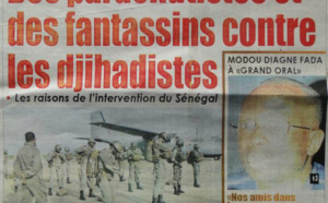 A la Une du Journal Rewmi du lundi 14 janvier 2013