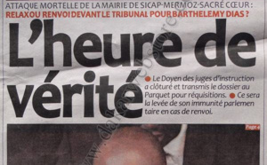 A la Une du Journal Libération du mardi 15 janvier 2013