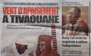 A la Une du Journal Direct Info du jeudi 17 janvier 2013