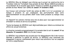 Distribution de l'eau: Des perturbations en vue 