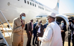 Sénégal: L'arrivée du  Président de la Transition au Mali Bah N’Daw en images!