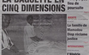 A la Une du Journal Sud Quotidien du mardi 22 janvier 2013