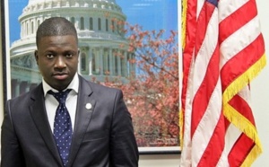 Thione Niang avec Eva Longoria à l'investiture du Président Barack Obama