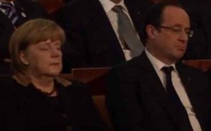 Le petit coup de fatigue de Merkel et Hollande