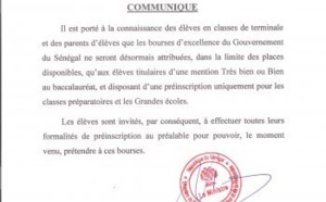 Enseignement supérieur : Mary Teuw Niane redéfinit les conditions d’obtention des bourses d’excellence du gouvernement du Sénégal