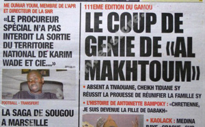 A la Une du Journal L'Observateur du vendredi 25 janvier 2013