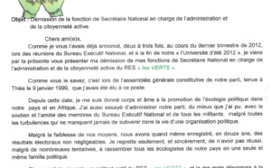 Voici la lettre de démission de Ousmane sow Huchard