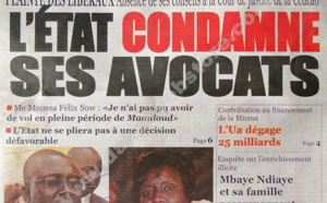 A la Une du Journal Le Quotidien du mardi 29 janvier 2013