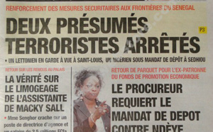 A la Une du Journal L'Observateur du Samedi 02 février 2013