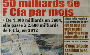 A la Une du Journal Rewmi du lundi 11 février 2013