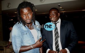 Le rappeur Bakhaw avec le nouveau boss de l'arène