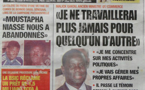 A la Une du Journal L'Observateur du lundi 18 février 2013