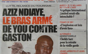 A la Une du Journal Direct info du lundi 18 février 2013