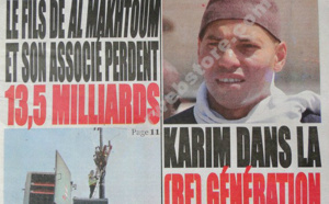 A la Une du Journal Le Quotidien du lundi 18 février 2013
